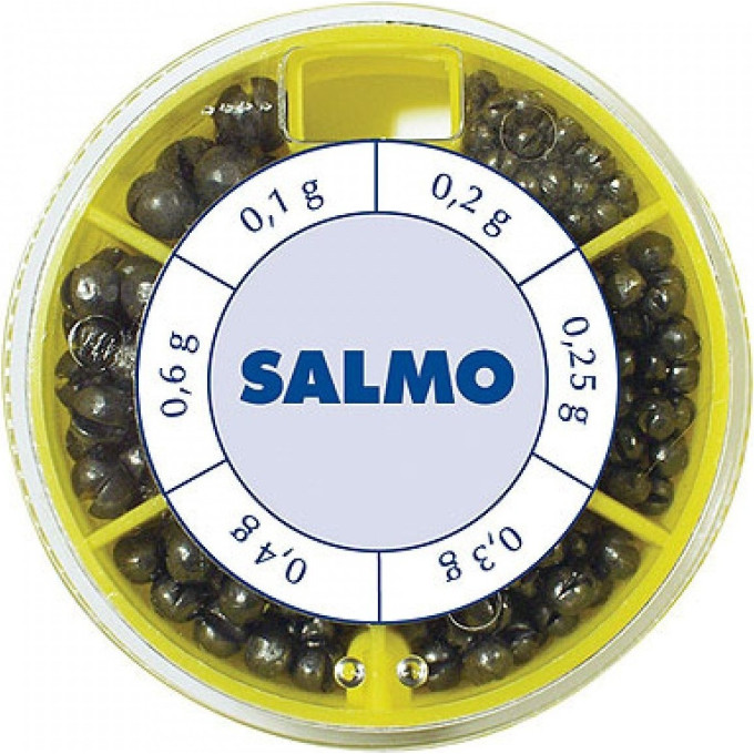 Грузила SALMO Дробинка Pl 6 секций стандартные 050г набор 1007-ST50